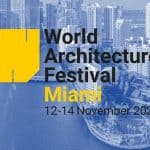 alt="پوستر رسمی جشنواره جهانی معماری WAF 2025 در میامی"